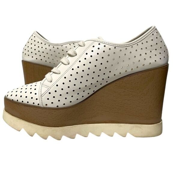 STEVE MADDEN Unfazed Perforated Wedge Oxfords 7 - Picture 6 of 12